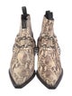 Anine Bing Snakeskin Animal Print Boots