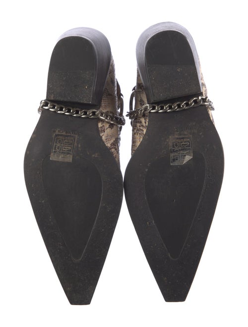 Anine Bing Snakeskin Animal Print Boots