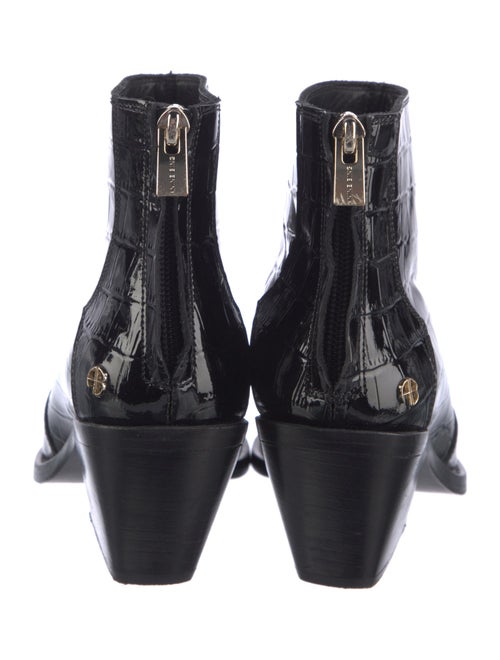 Anine Bing Embossed Leather Western Boots