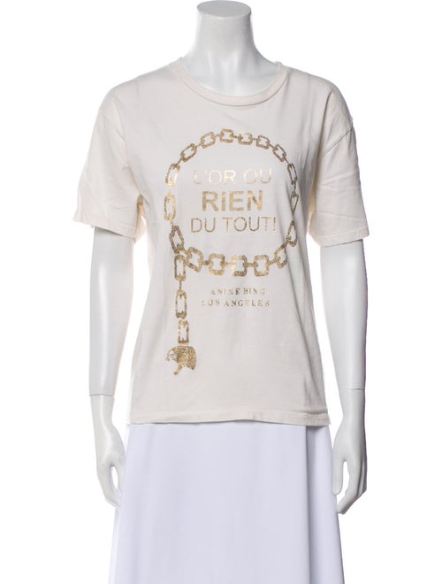 Anine Bing Graphic Print Crew Neck T-Shirt