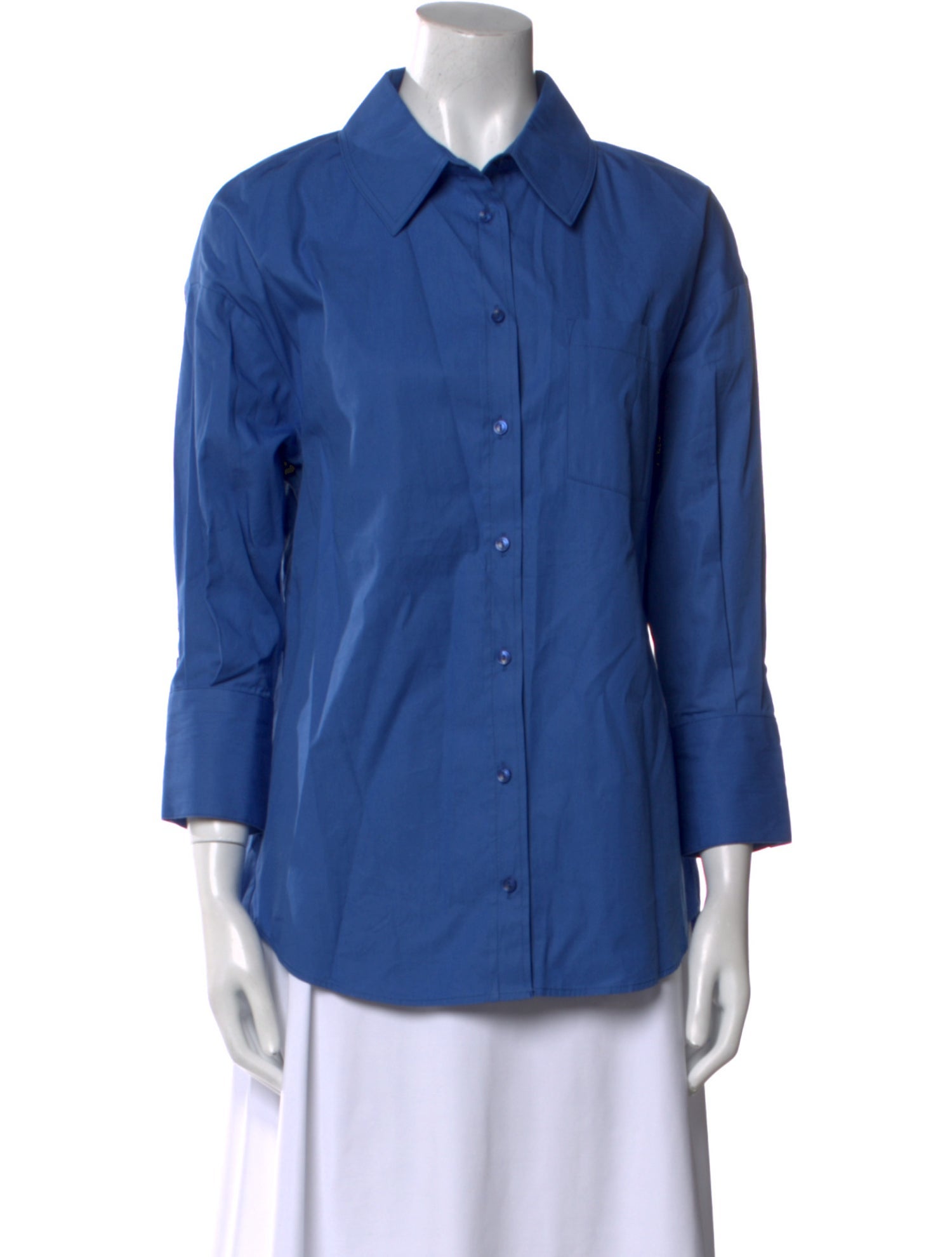 Anine Bing Three-Quarter Sleeve Button-Up Top
