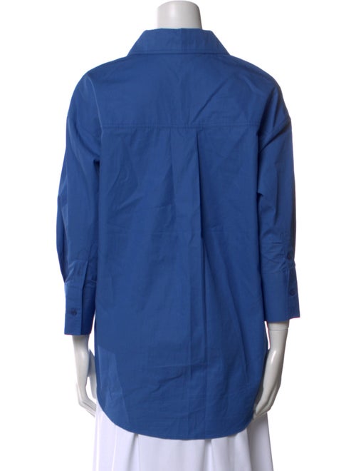 Anine Bing Three-Quarter Sleeve Button-Up Top