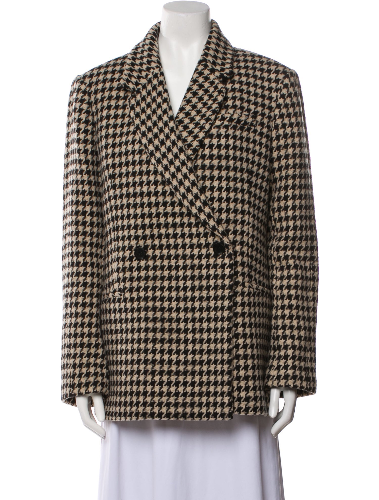 Anine Bing Plaid Print Blazer