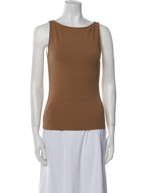 Anine Bing Bateau Neckline Sleeveless Top