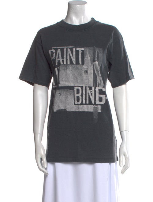 Anine Bing Graphic Print Crew Neck T-Shirt