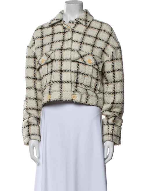 Anine Bing Plaid Print Jacket