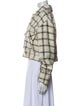 Anine Bing Plaid Print Jacket