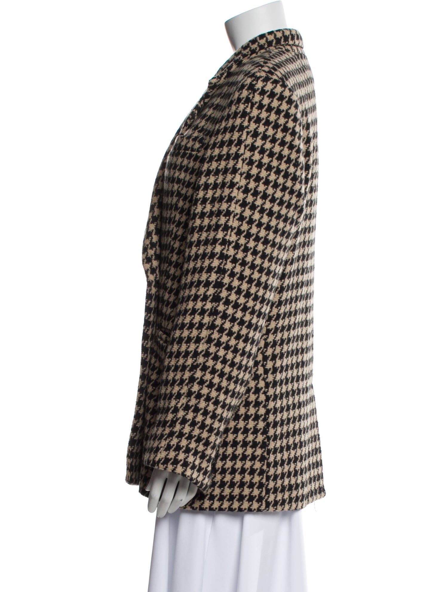 Anine Bing Houndstooth Print Blazer