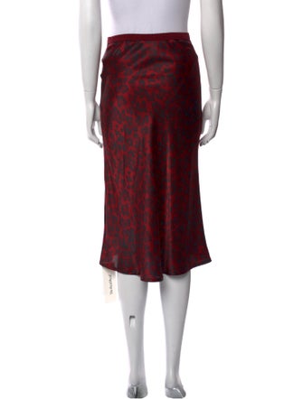 Anine Bing Silk Midi Length Skirt