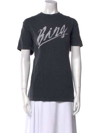Anine Bing Graphic Print Crew Neck T-Shirt
