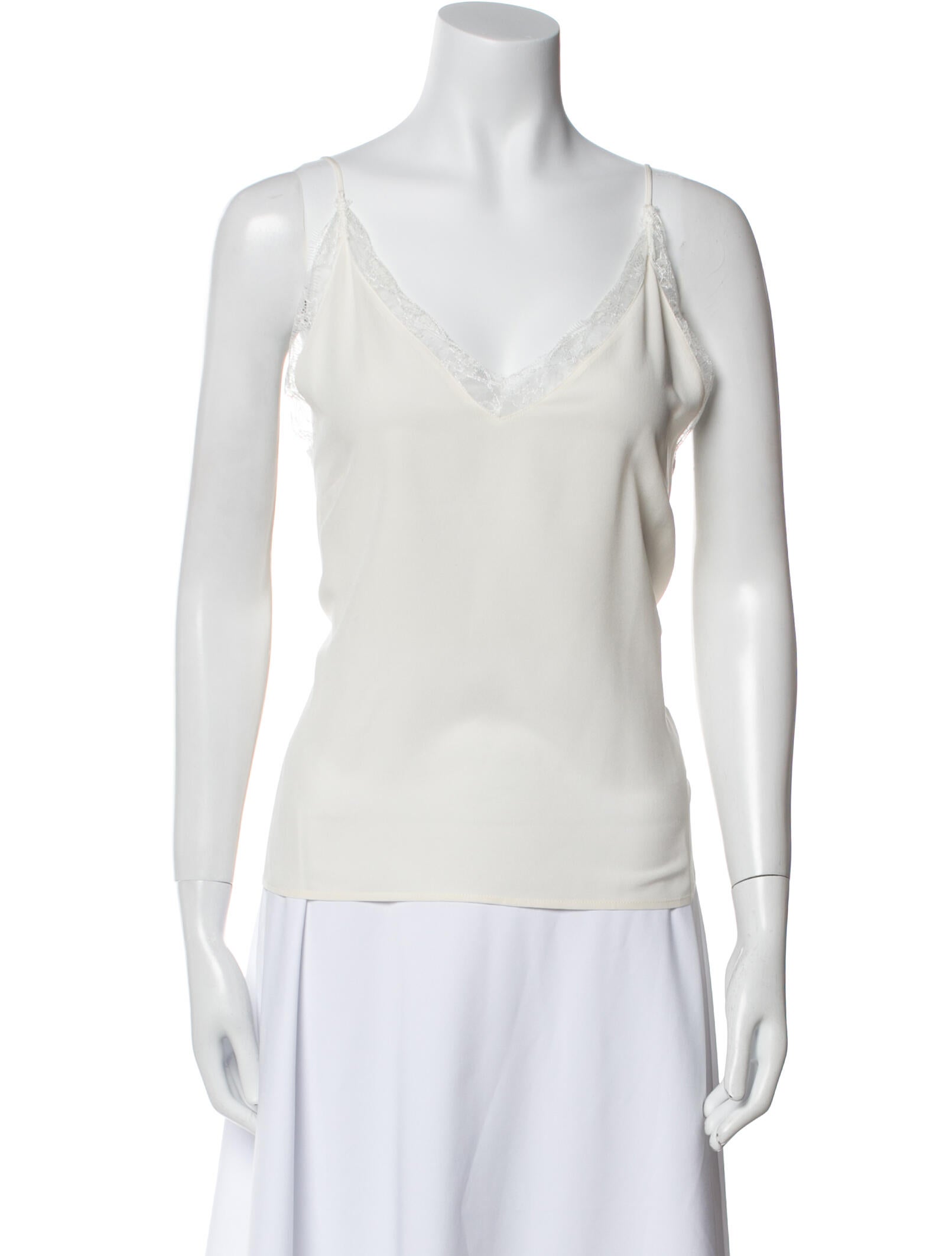 Anine Bing Silk V-Neck Top