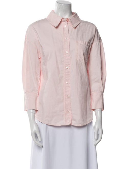 Anine Bing Three-Quarter Sleeve Button-Up Top