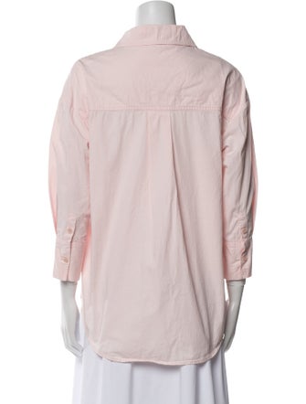 Anine Bing Three-Quarter Sleeve Button-Up Top