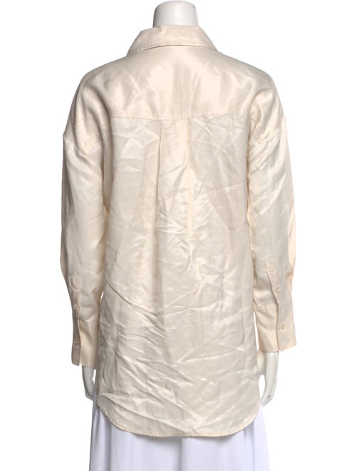 Anine Bing Long Sleeve Button-Up Top