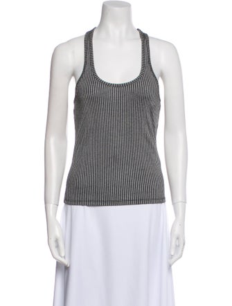 Anine Bing Printed Scoop Neck Top