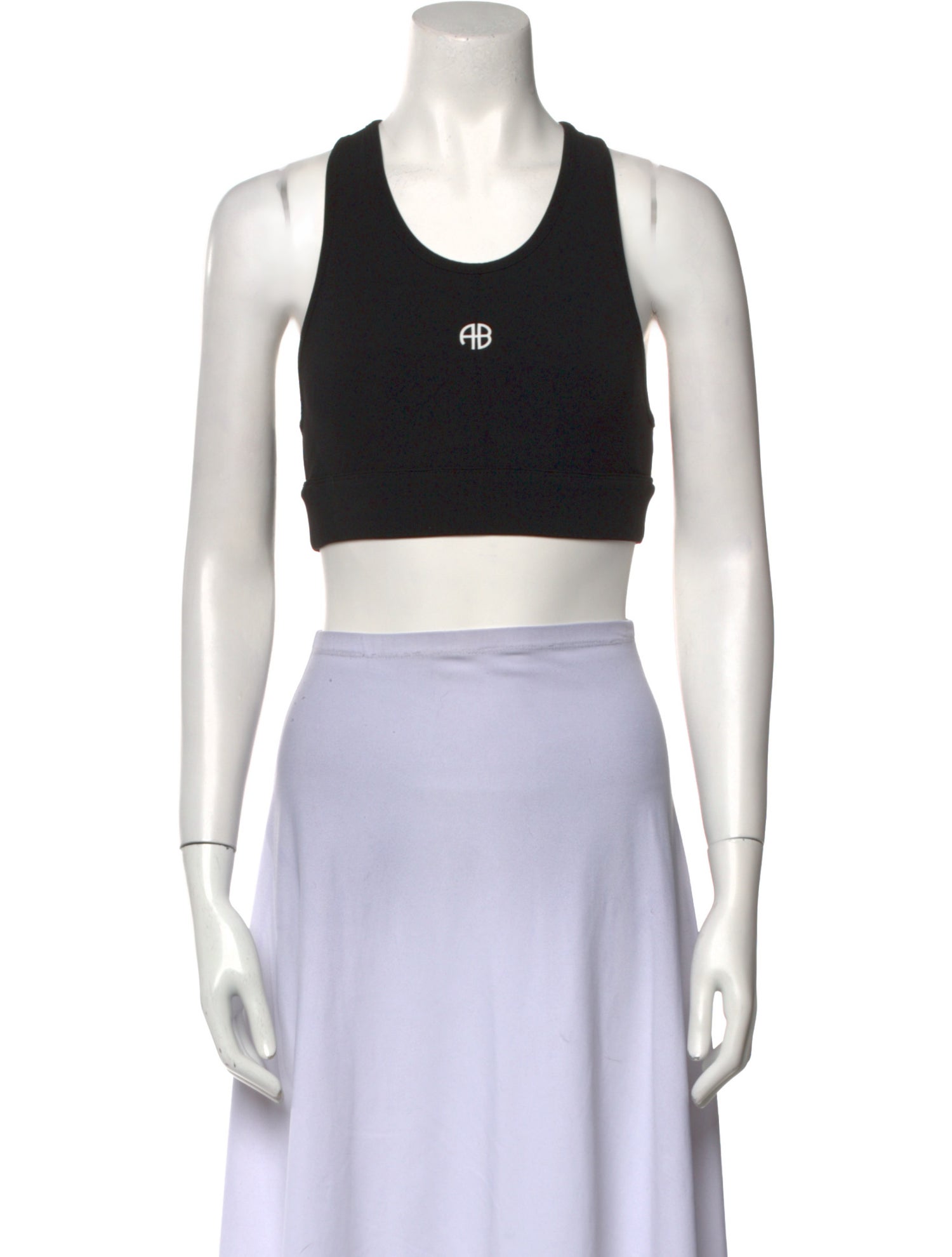Anine Bing Scoop Neck Sleeveless Crop Top