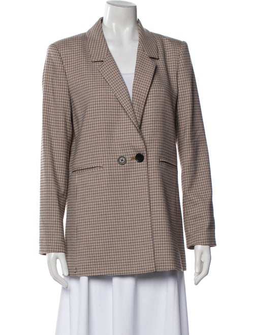 Anine Bing Plaid Print Blazer