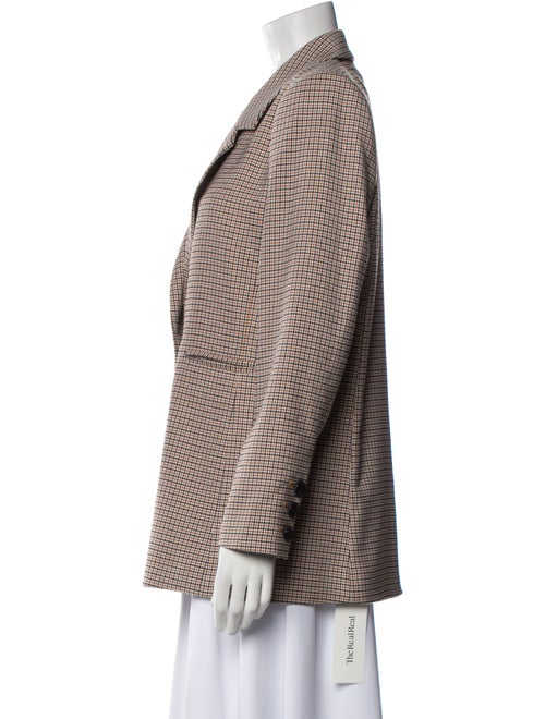 Anine Bing Plaid Print Blazer
