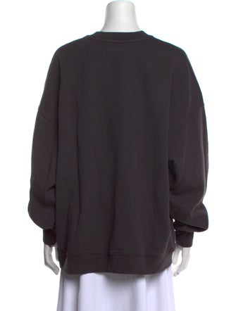 Anine Bing Graphic Print Crew Neck Sweater