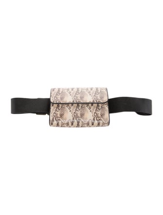 Anine Bing Embossed Leather Belt Bag