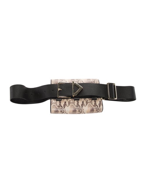 Anine Bing Embossed Leather Belt Bag