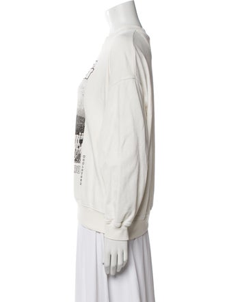 Anine Bing Graphic Print Crew Neck Sweatshirt