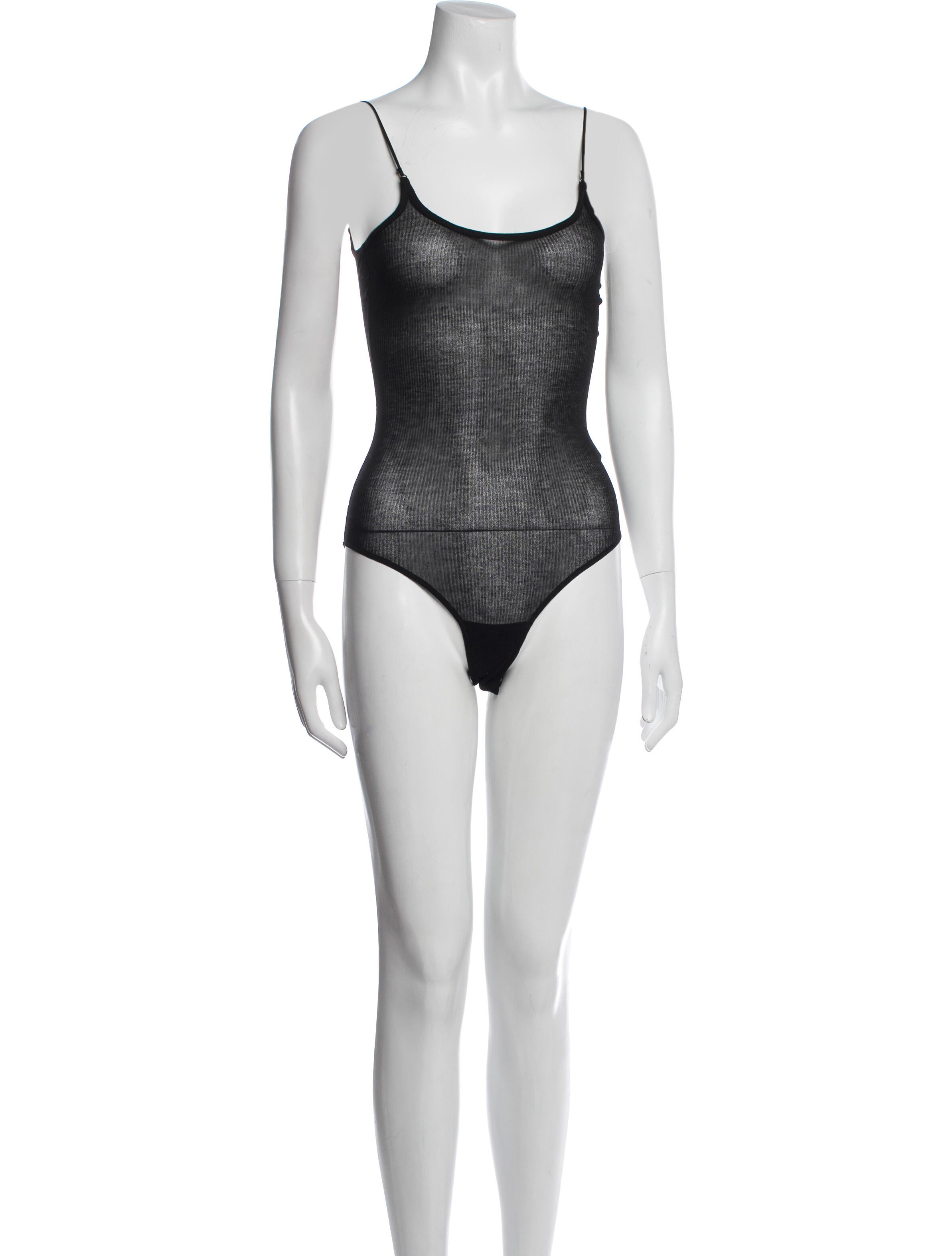 Anine Bing Scoop Neck Sleeveless Bodysuit