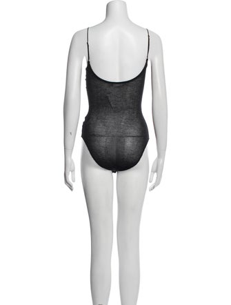 Anine Bing Scoop Neck Sleeveless Bodysuit