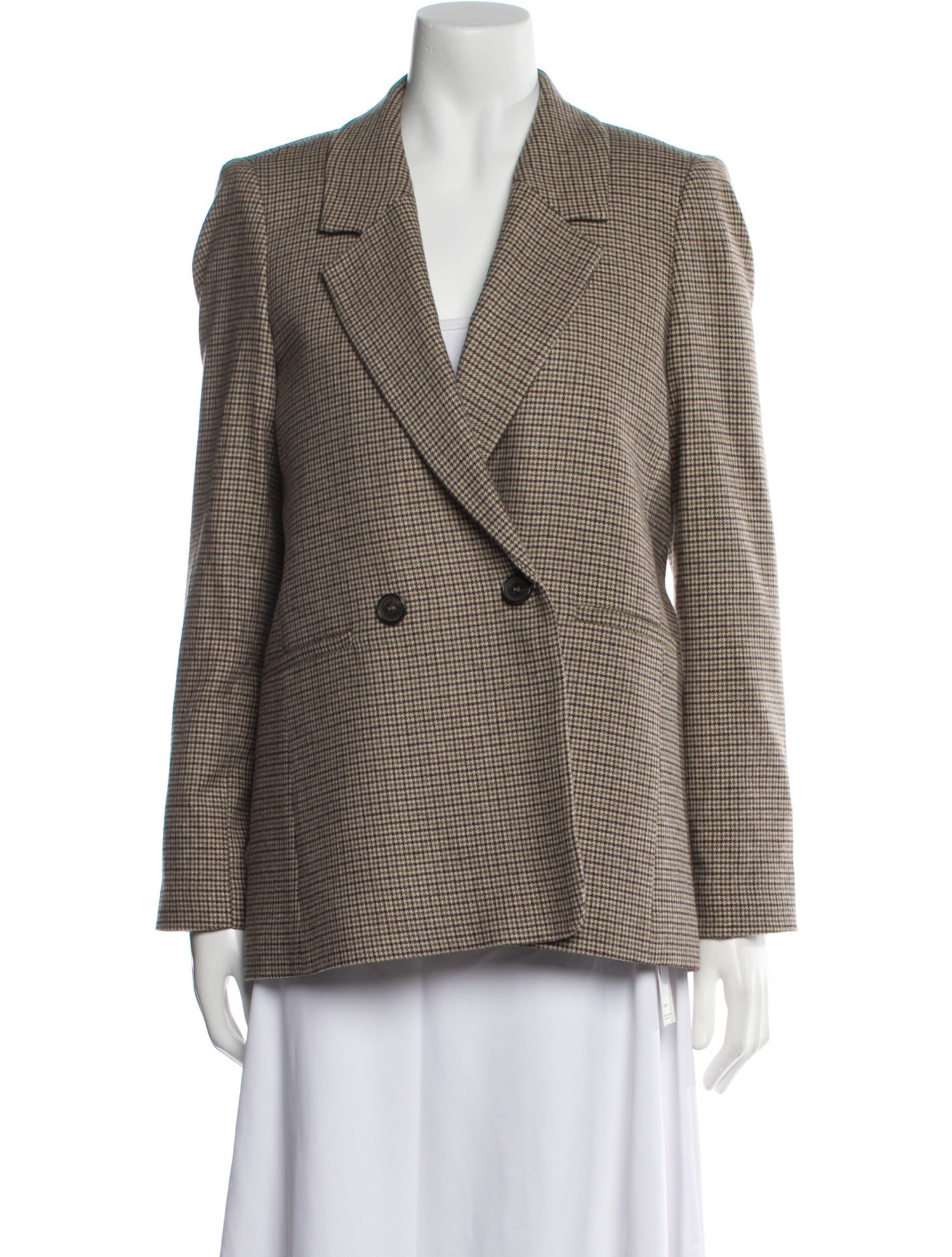 Anine Bing Houndstooth Print Blazer