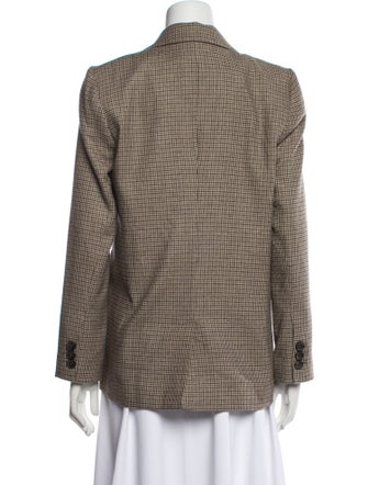 Anine Bing Houndstooth Print Blazer