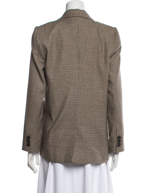 Anine Bing Houndstooth Print Blazer