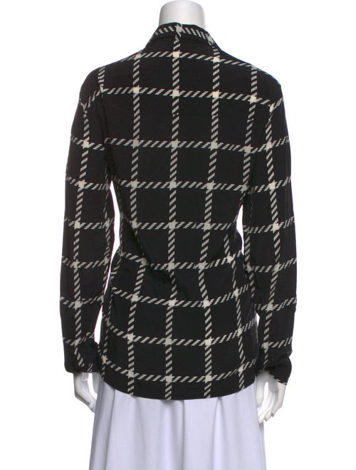 Anine Bing Printed Long Sleeve Button-Up Top