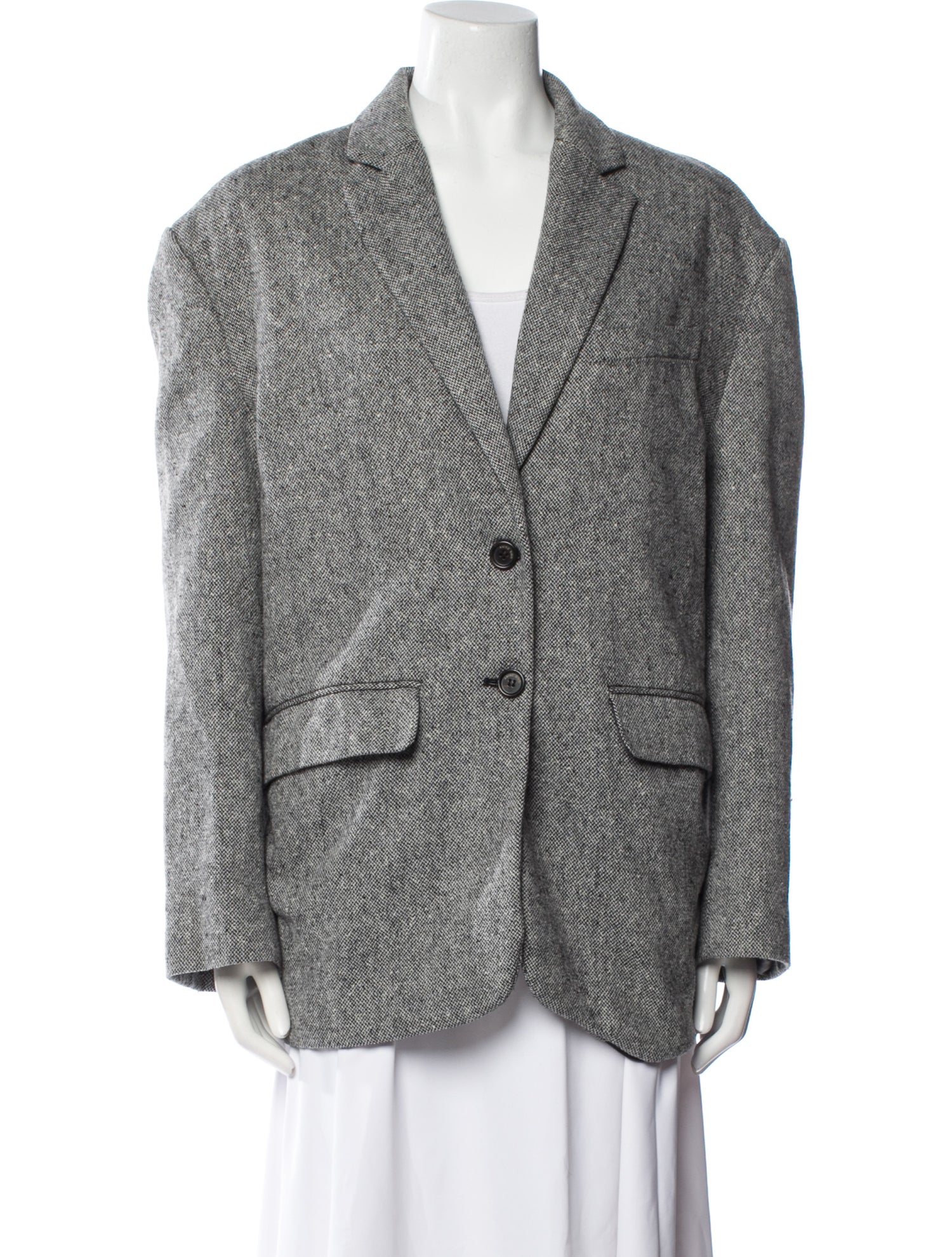 Anine Bing Wool Printed Blazer