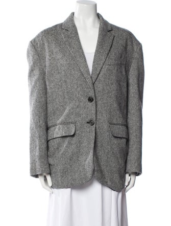 Anine Bing Wool Printed Blazer