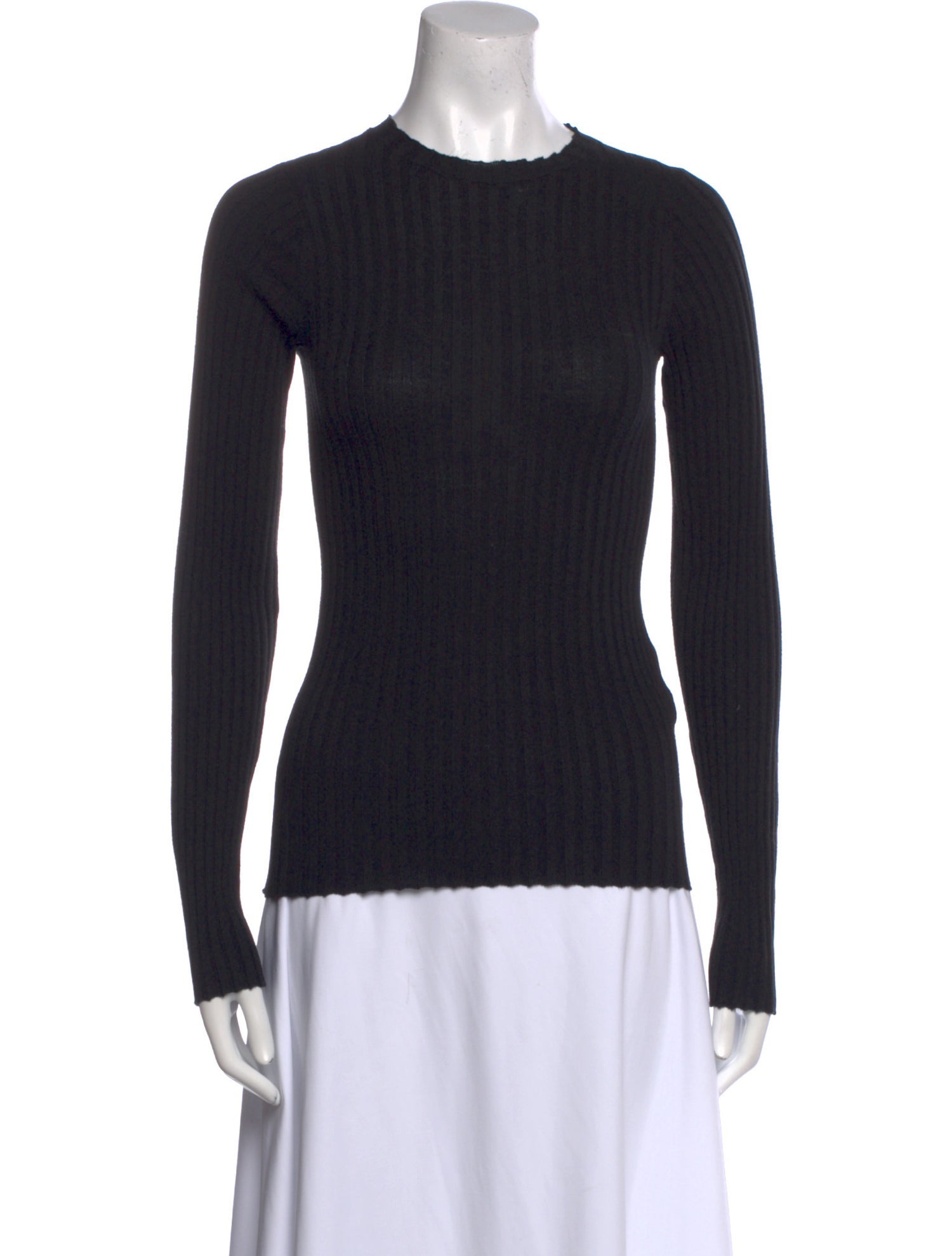 Anine Bing Crew Neck Long Sleeve Top