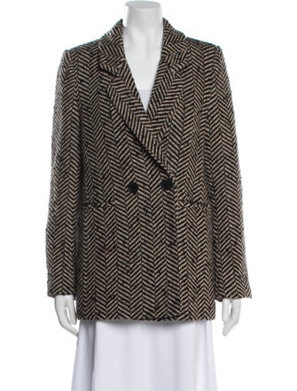 Anine Bing Tweed Pattern Blazer