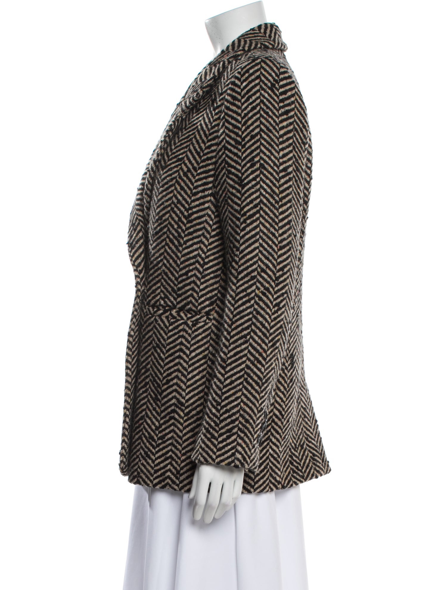Anine Bing Tweed Pattern Blazer