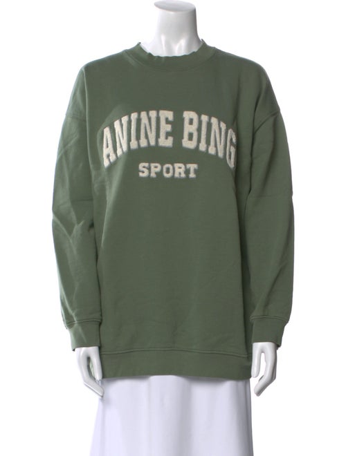 Anine Bing Graphic Print Crew Neck Sweatshirt