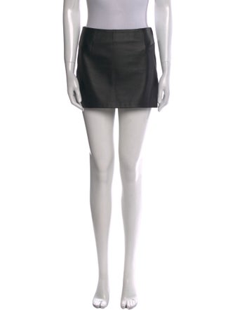 Anine Bing Leather Mini Skirt