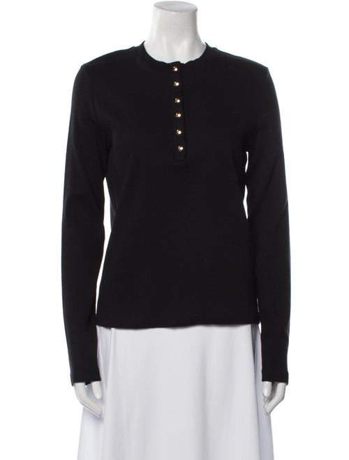 Anine Bing Crew Neck Long Sleeve Top