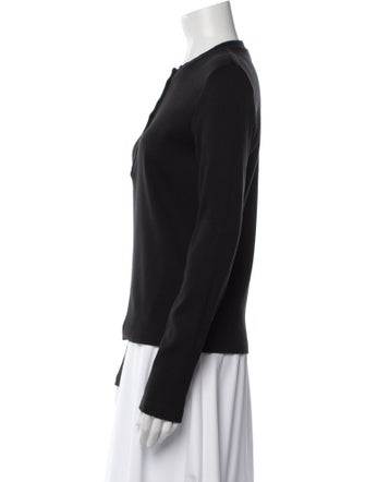 Anine Bing Crew Neck Long Sleeve Top