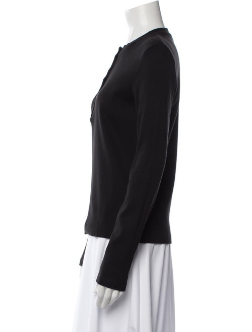 Anine Bing Crew Neck Long Sleeve Top