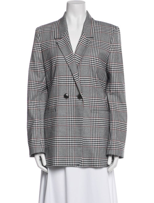 Anine Bing Plaid Print Blazer