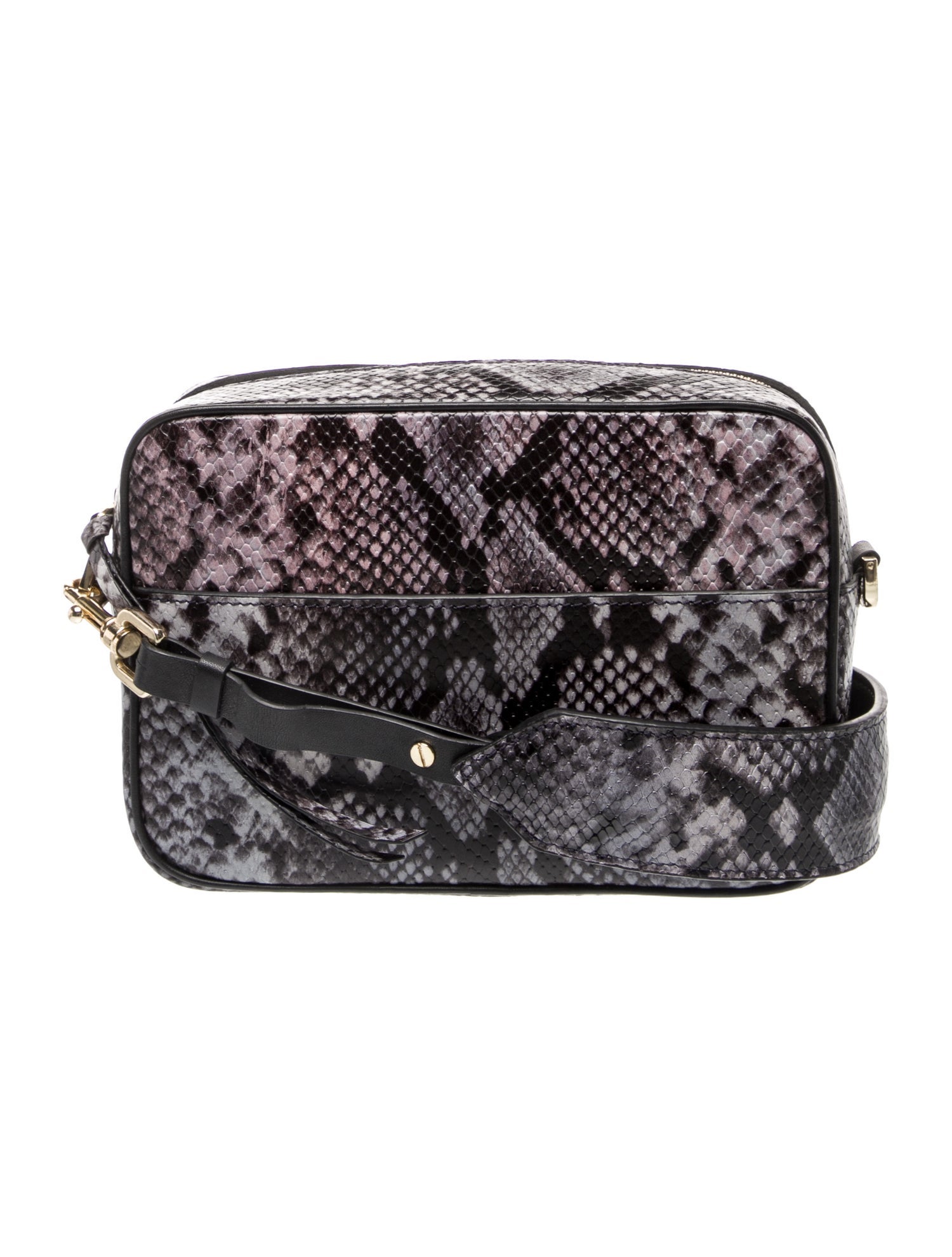 Anine Bing Embossed Leather Shoulder Bag