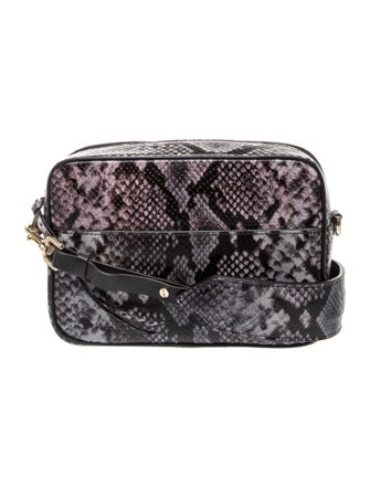 Anine Bing Embossed Leather Shoulder Bag