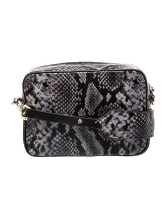 Anine Bing Embossed Leather Shoulder Bag