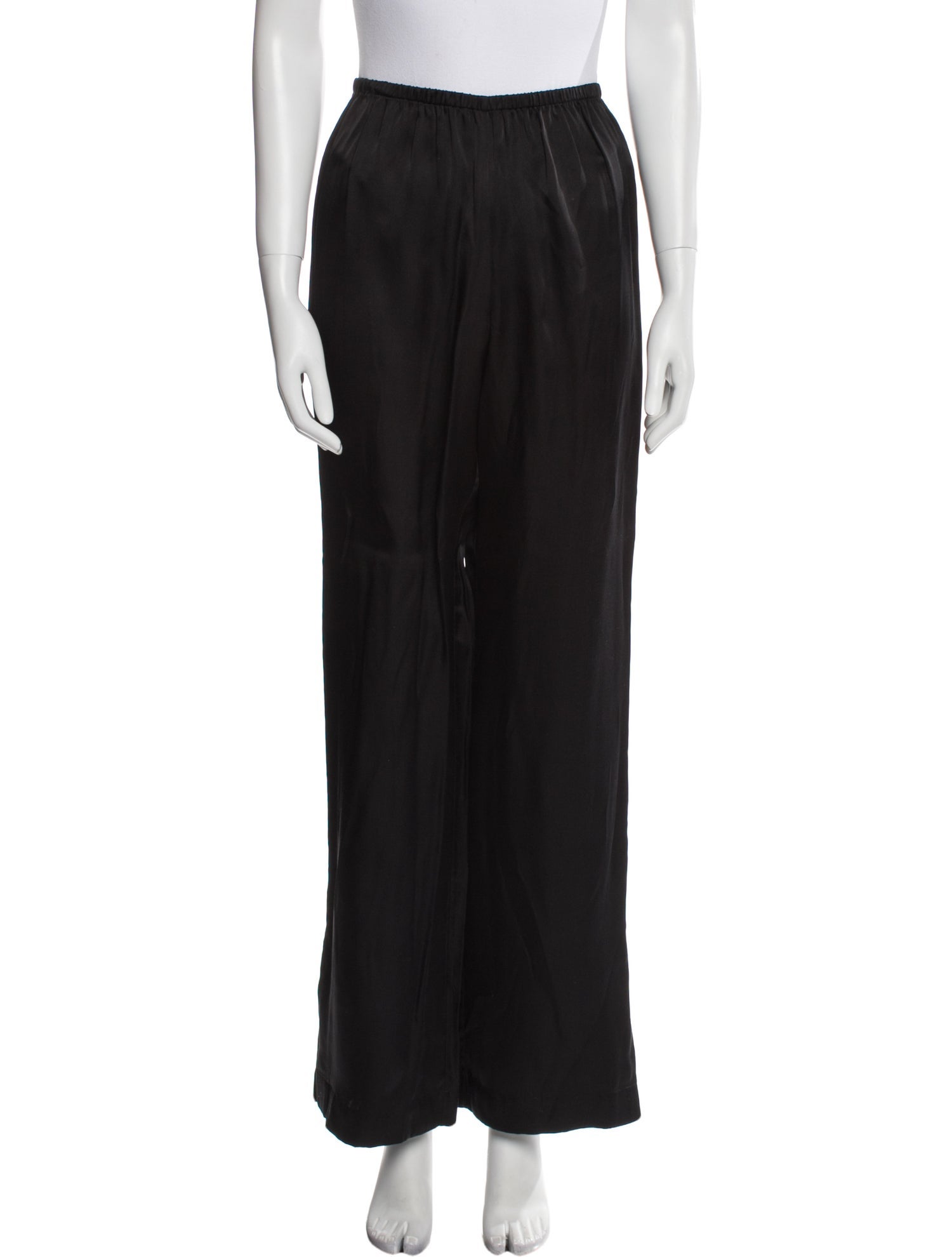 Anine Bing Silk Wide Leg Pants