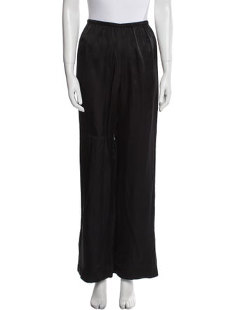 Anine Bing Silk Wide Leg Pants
