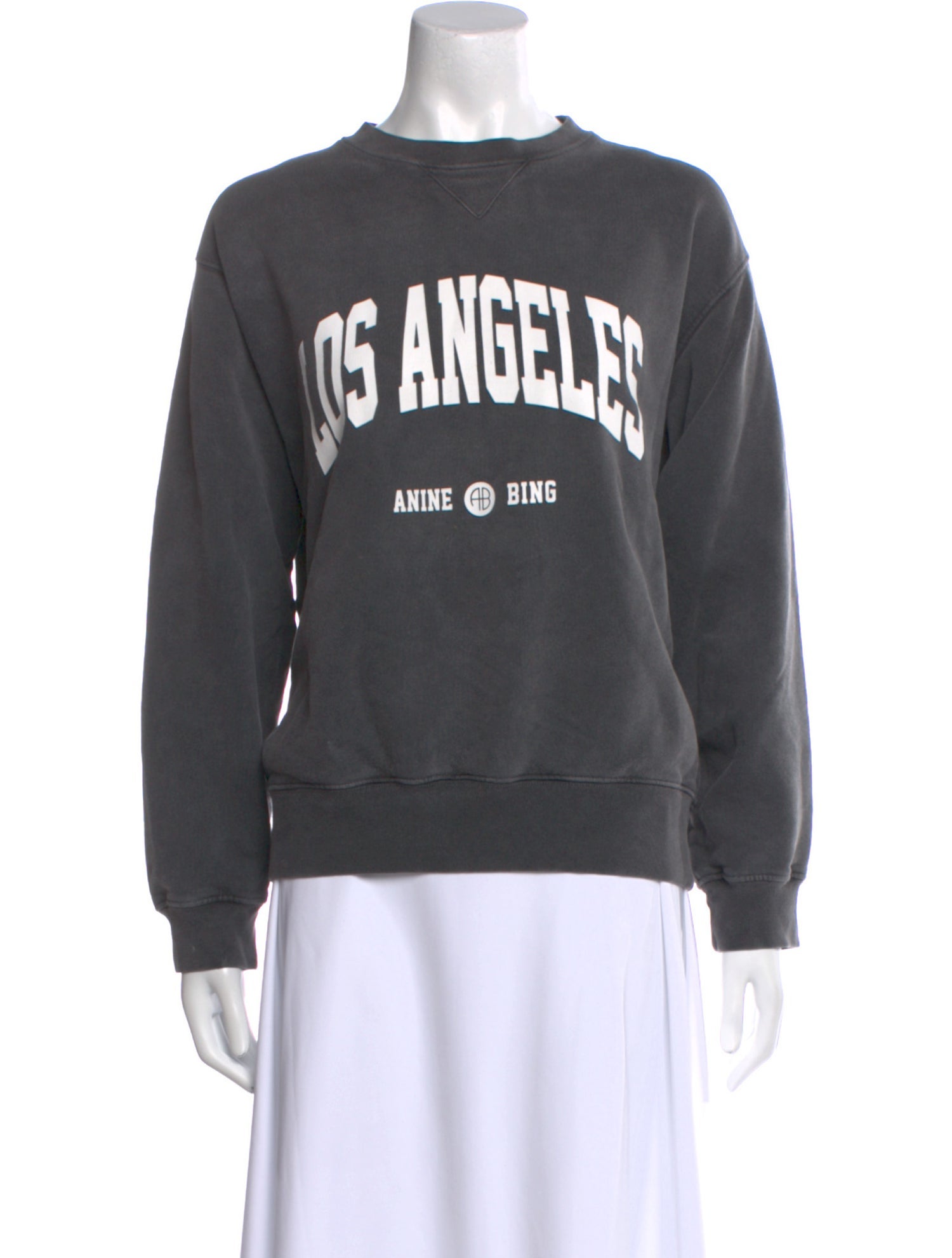 Anine Bing Graphic Print Crew Neck Sweatshirt