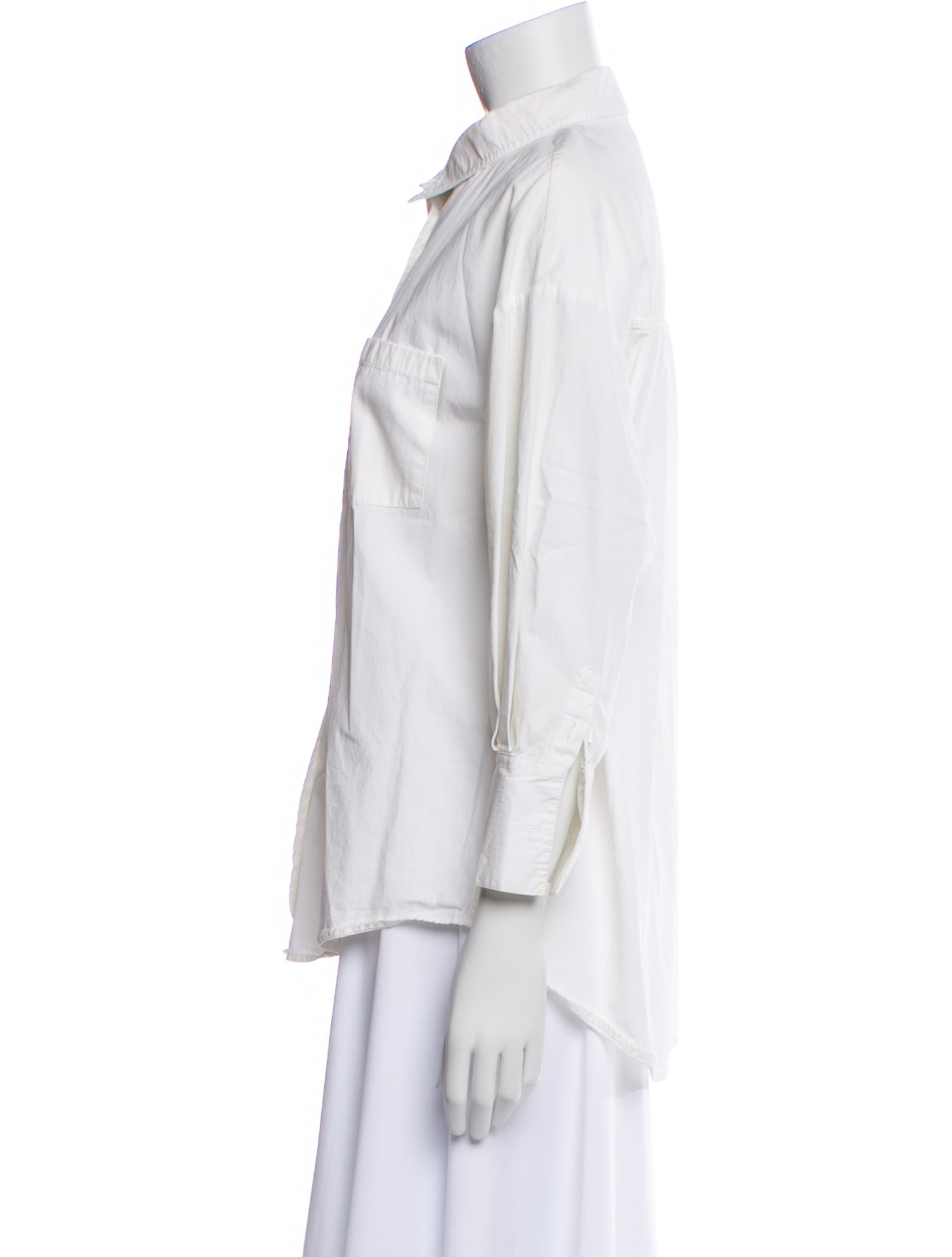 Anine Bing Three-Quarter Sleeve Button-Up Top